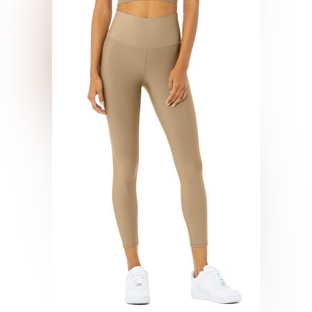Alo Yoga 7/8 High-Waist Airlift Legging, Color: Gravel, Size: Small